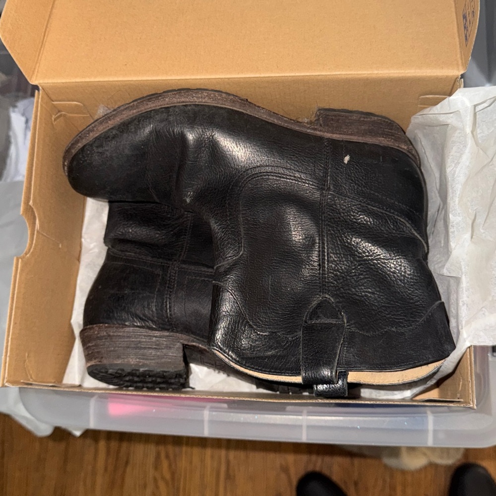 Frye Black Ankle Booties with Classic Design